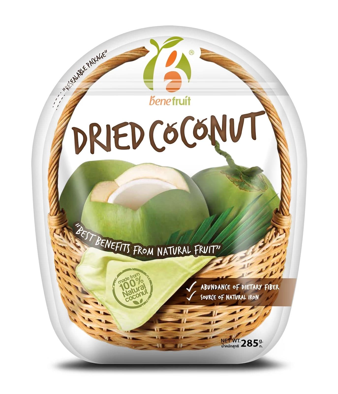 Dried Coconut Basket L